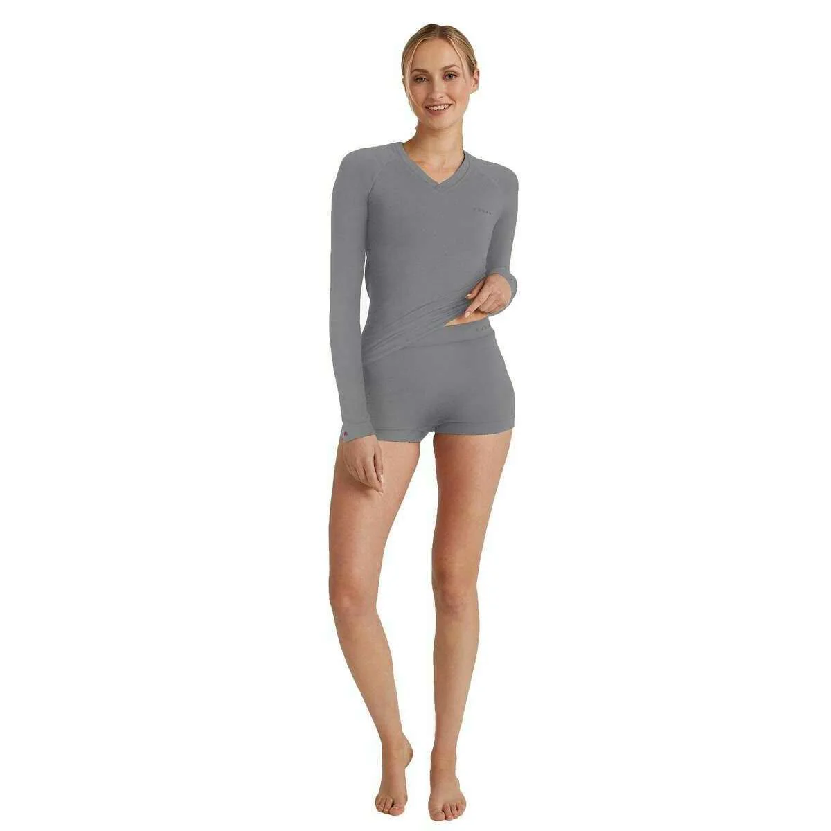 Falke Wool Tech Light Boxer - Grey Heather - Image 3