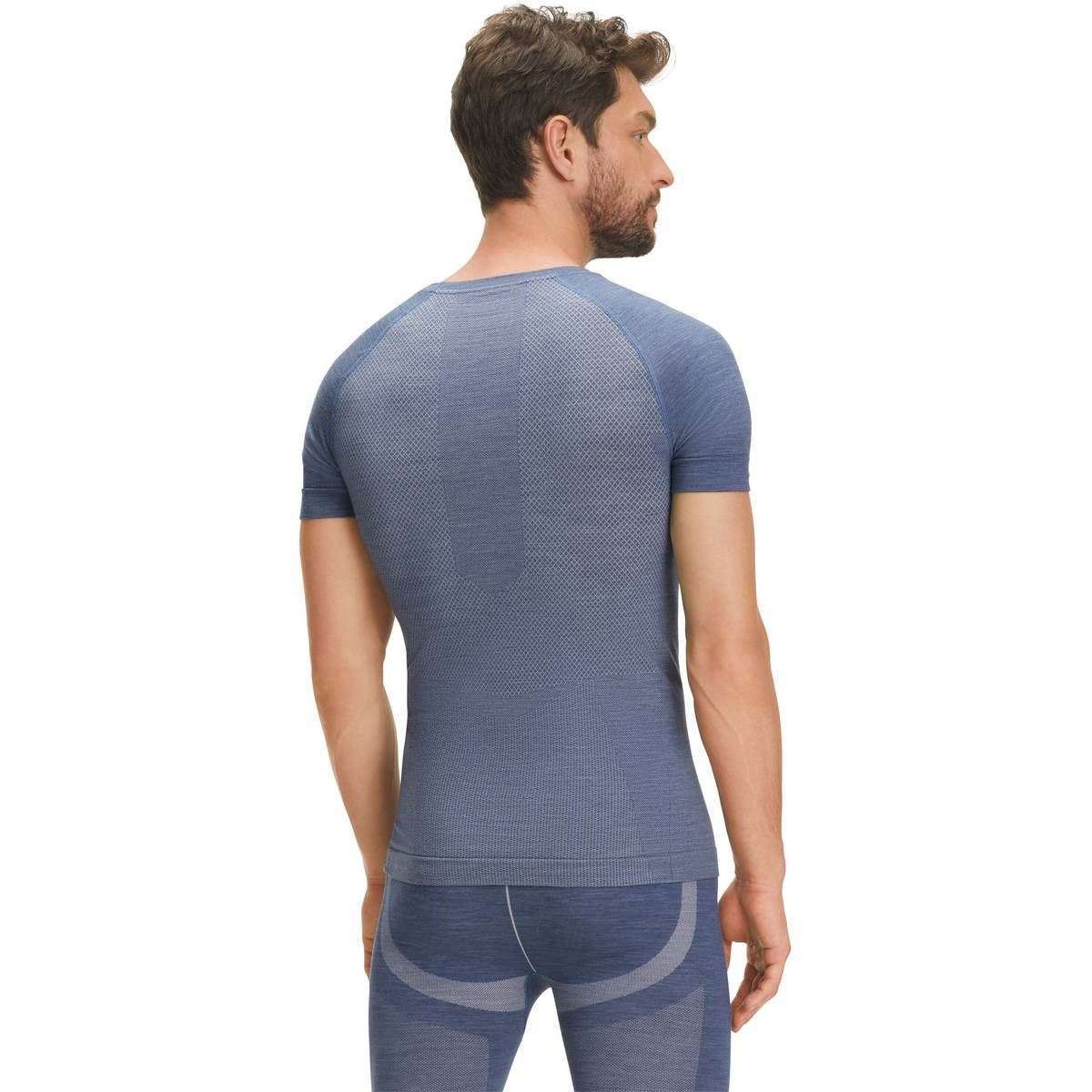 Falke Wool Tech Light Short Sleeve Sports T-Shirt - Captain Blue - Image 3