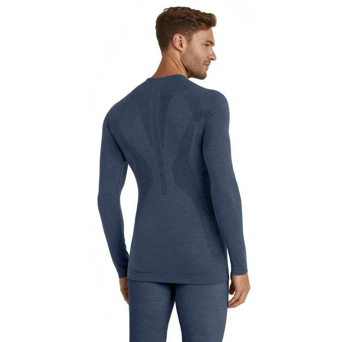 Falke Wool Tech Long Sleeve Shirt - Capitain Blue - Image 2