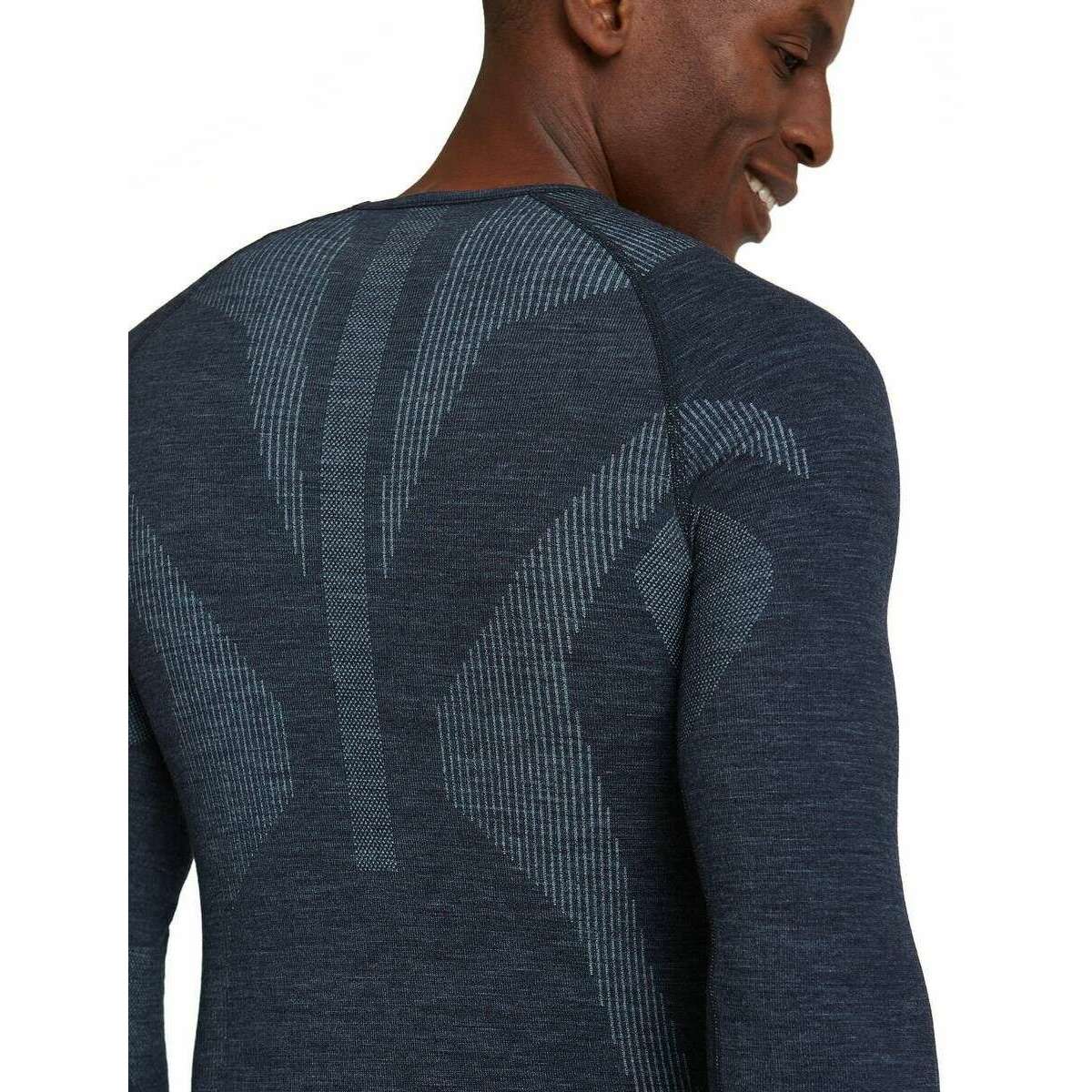 Falke Wool Tech Long Sleeve Shirt - Space Blue - Image 6