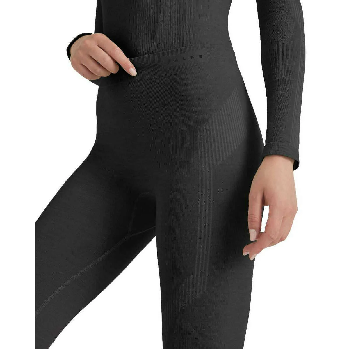 Falke Wool Tech Tights - Black - Image 5