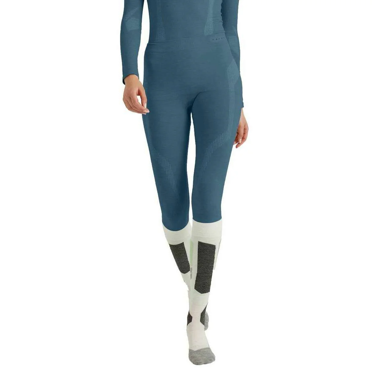 Falke Wool Tech Tights - Capitain Blue - Image 2
