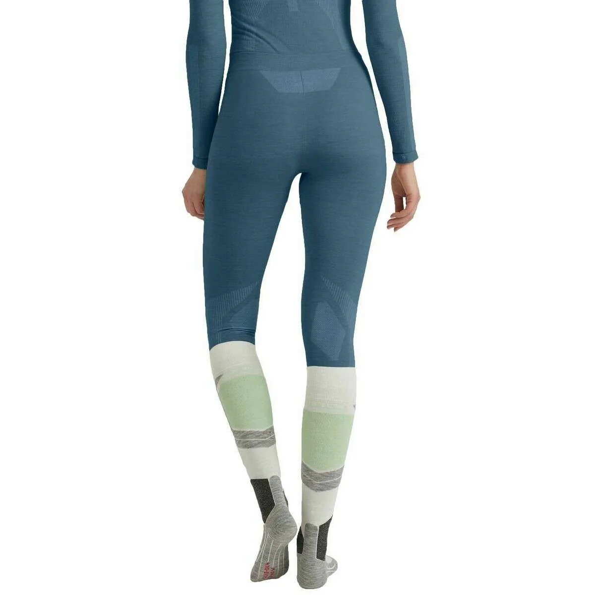 Falke Wool Tech Tights - Capitain Blue - Image 3