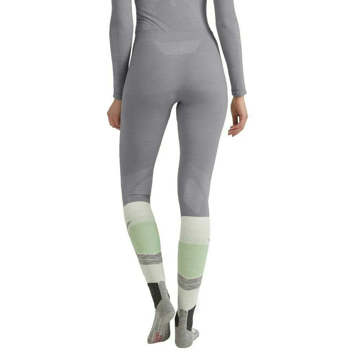 Falke Wool Tech Tights - Grey Heather - Image 3