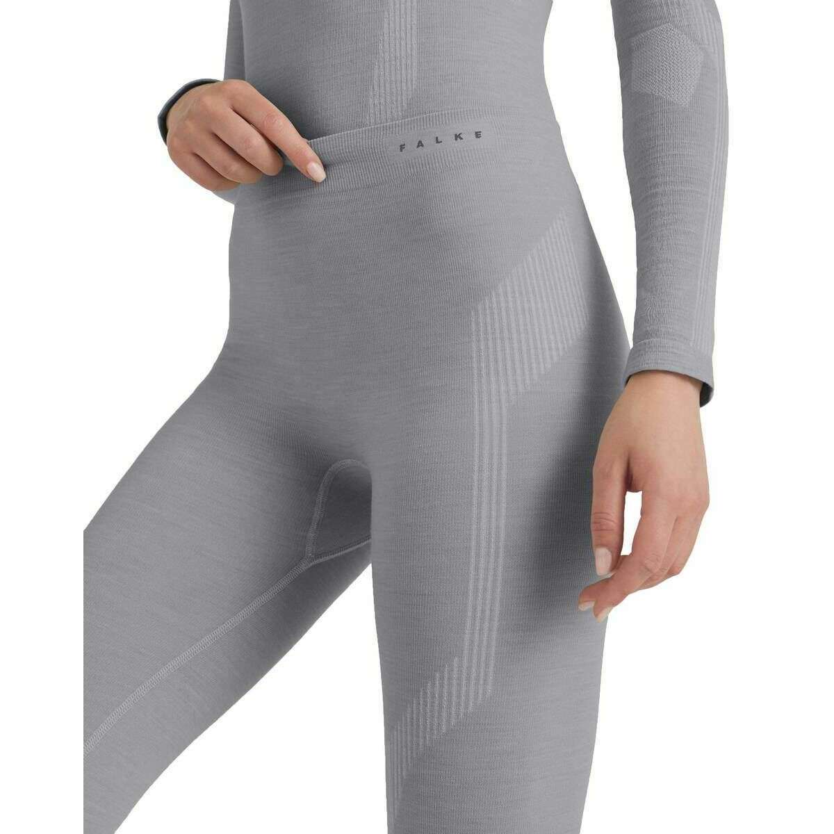 Falke Wool Tech Tights - Grey Heather - Image 6