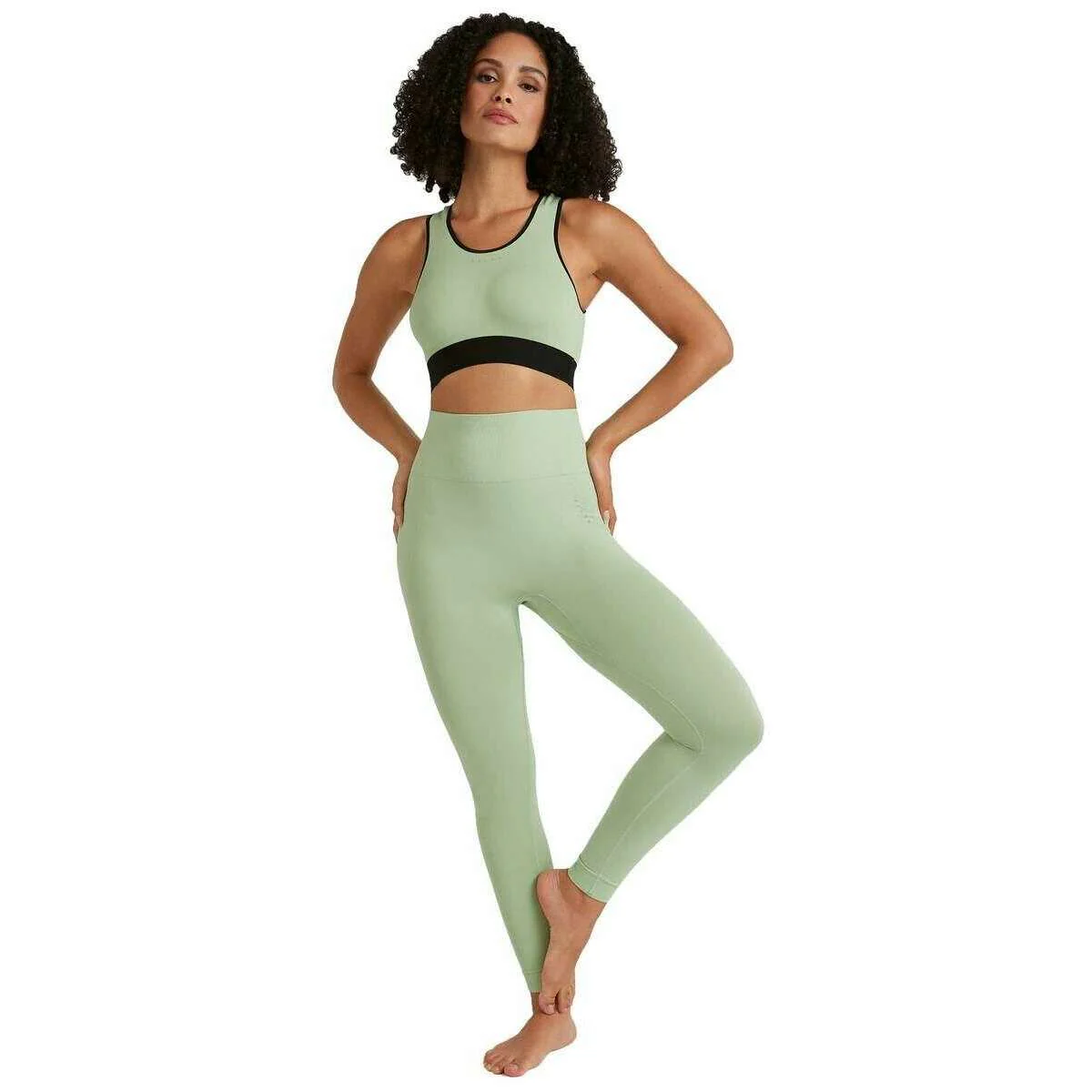 Falke Yoga Tights - Quiet Green - Image 4