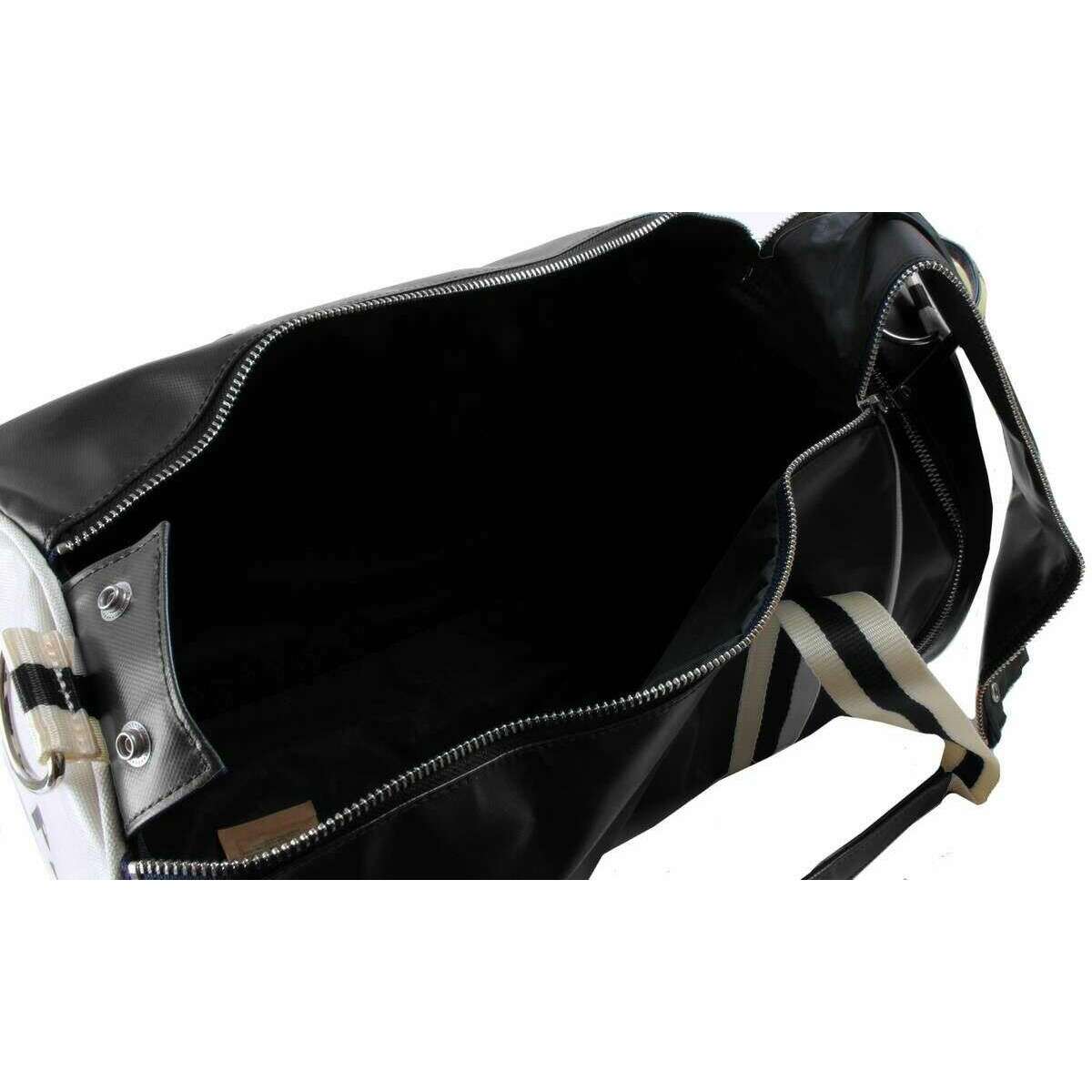 Fred Perry Classic Barrel Bag - Black/Ecru Cream - Image 4