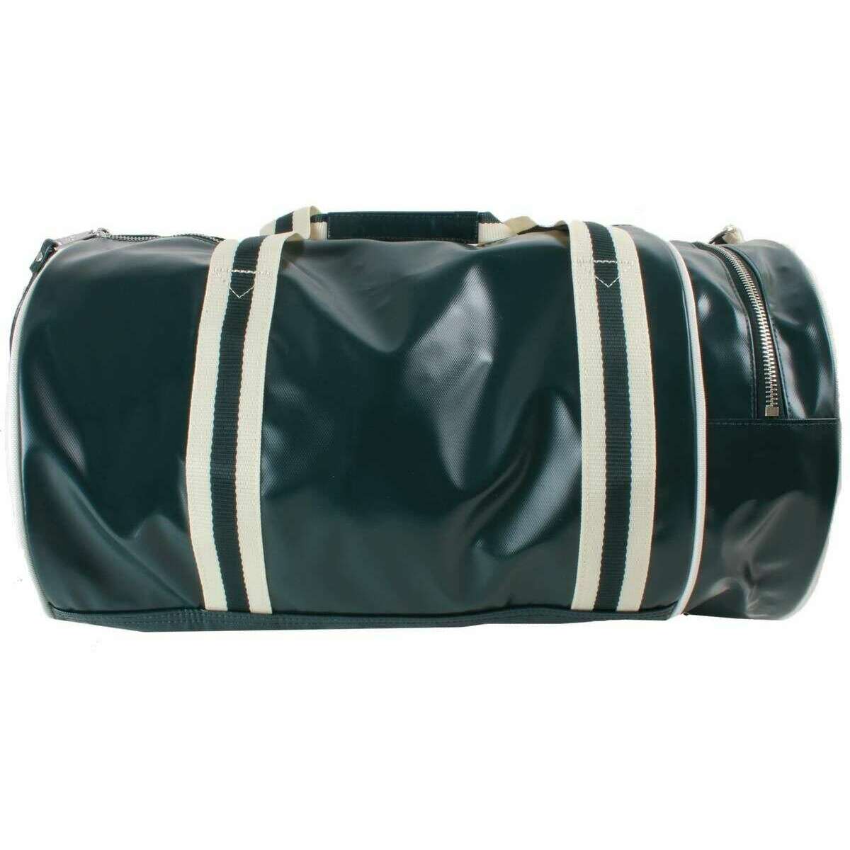 Fred Perry Classic Barrel Bag - Grassroots Green/Ecru Cream - Image 4