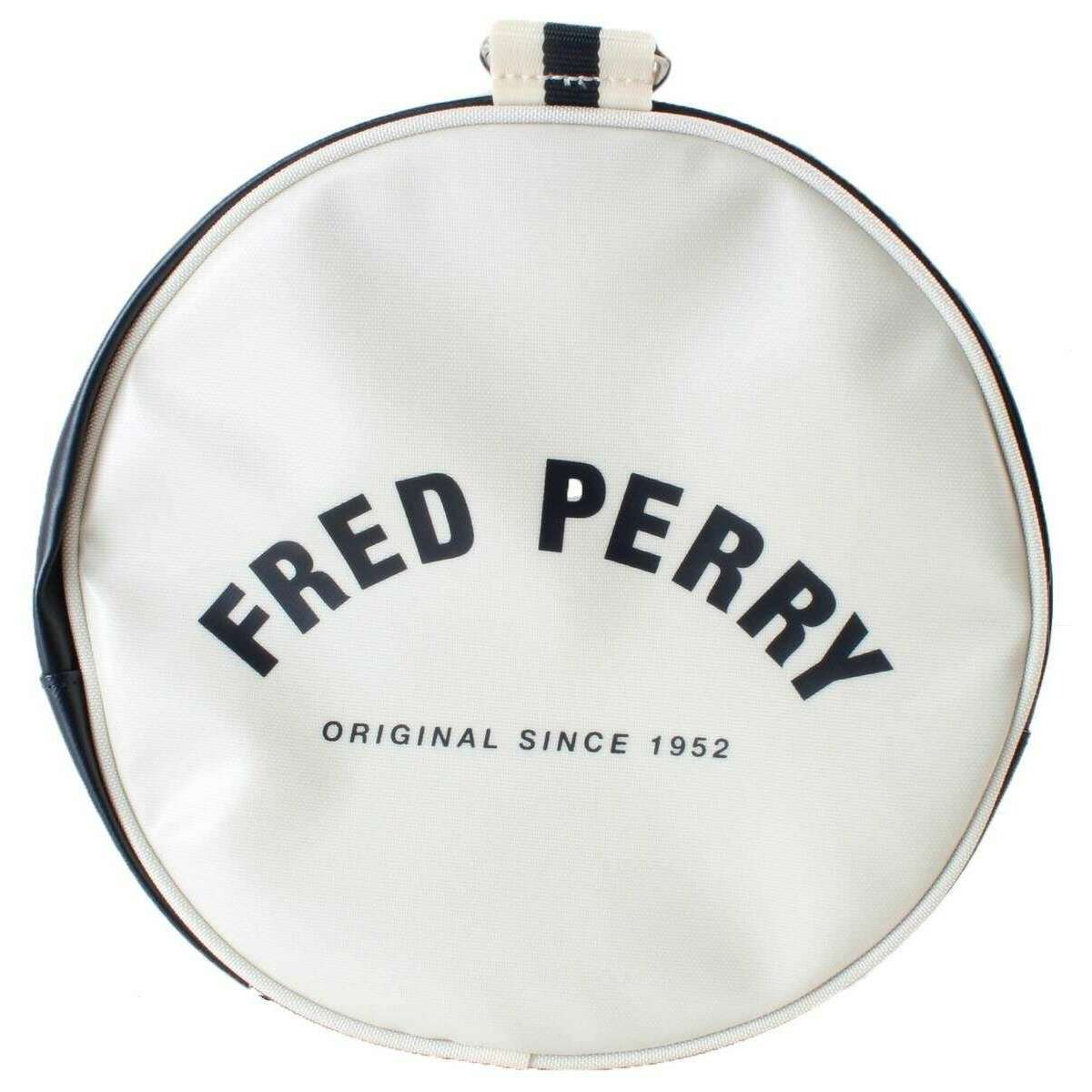 Fred Perry Classic Barrel Bag - Navy/Ecru Cream - Image 2