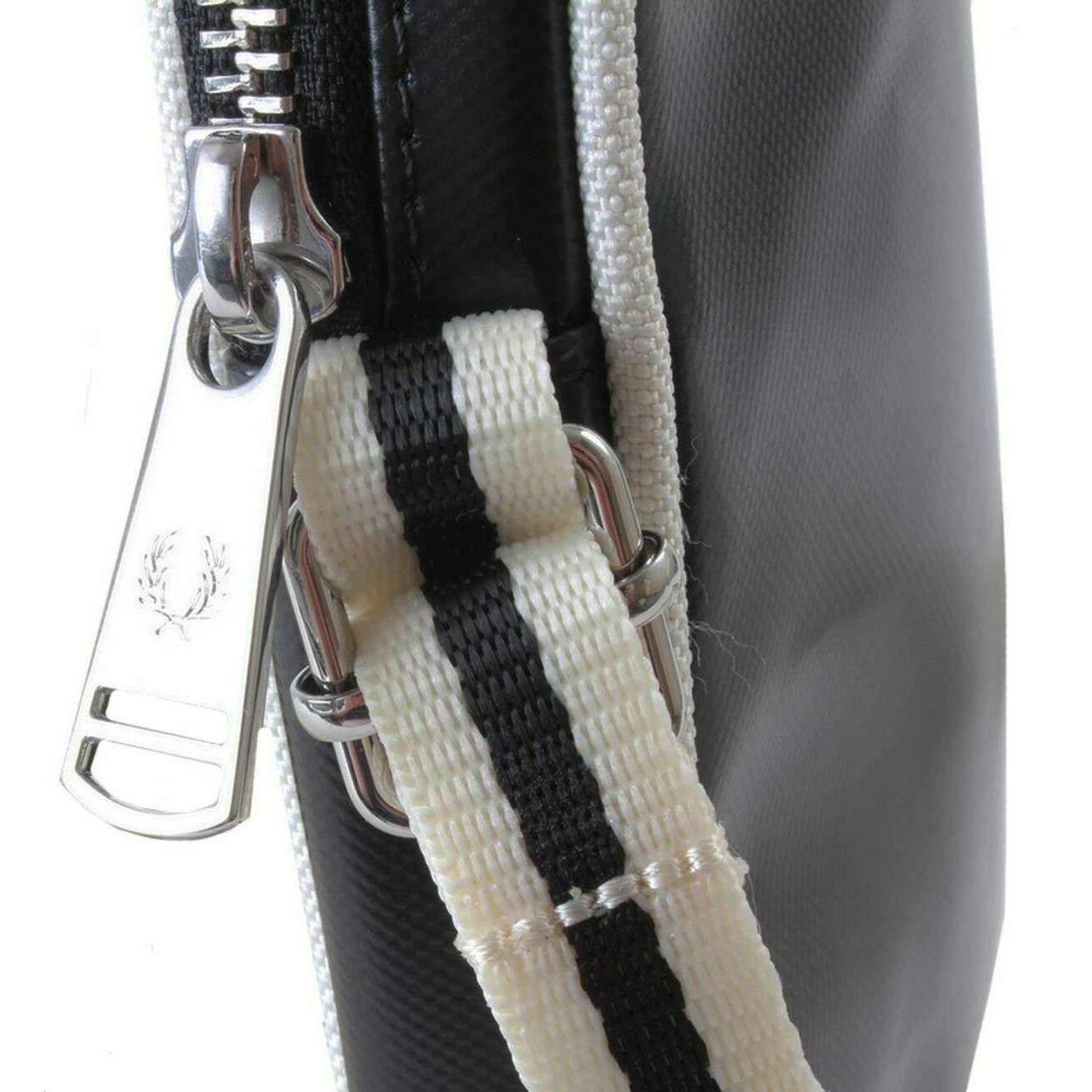 Fred Perry Classic Small Side Bag - Black/Ecru Cream - Image 5
