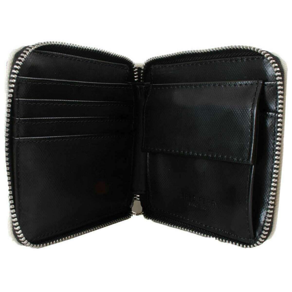 Fred Perry Classic Zip Around Wallet - Black/Ecru Cream - Image 4
