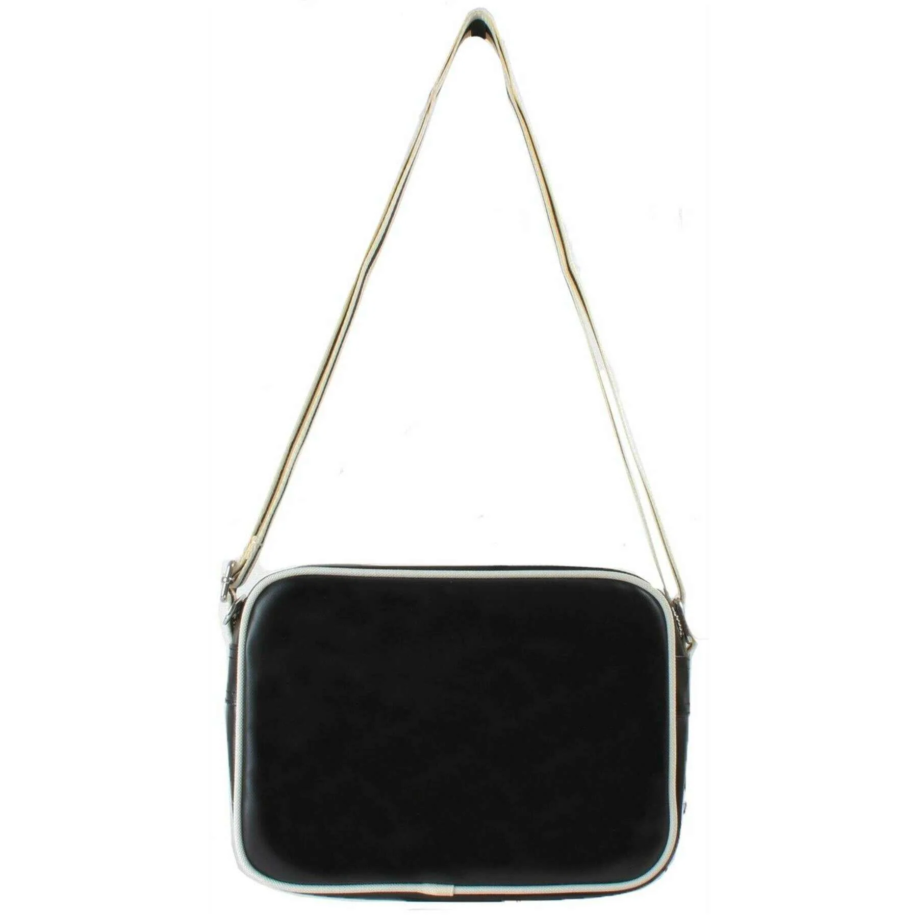 Fred Perry Mini Classic Shoulder Bag - Black/Ecru Cream - Image 3