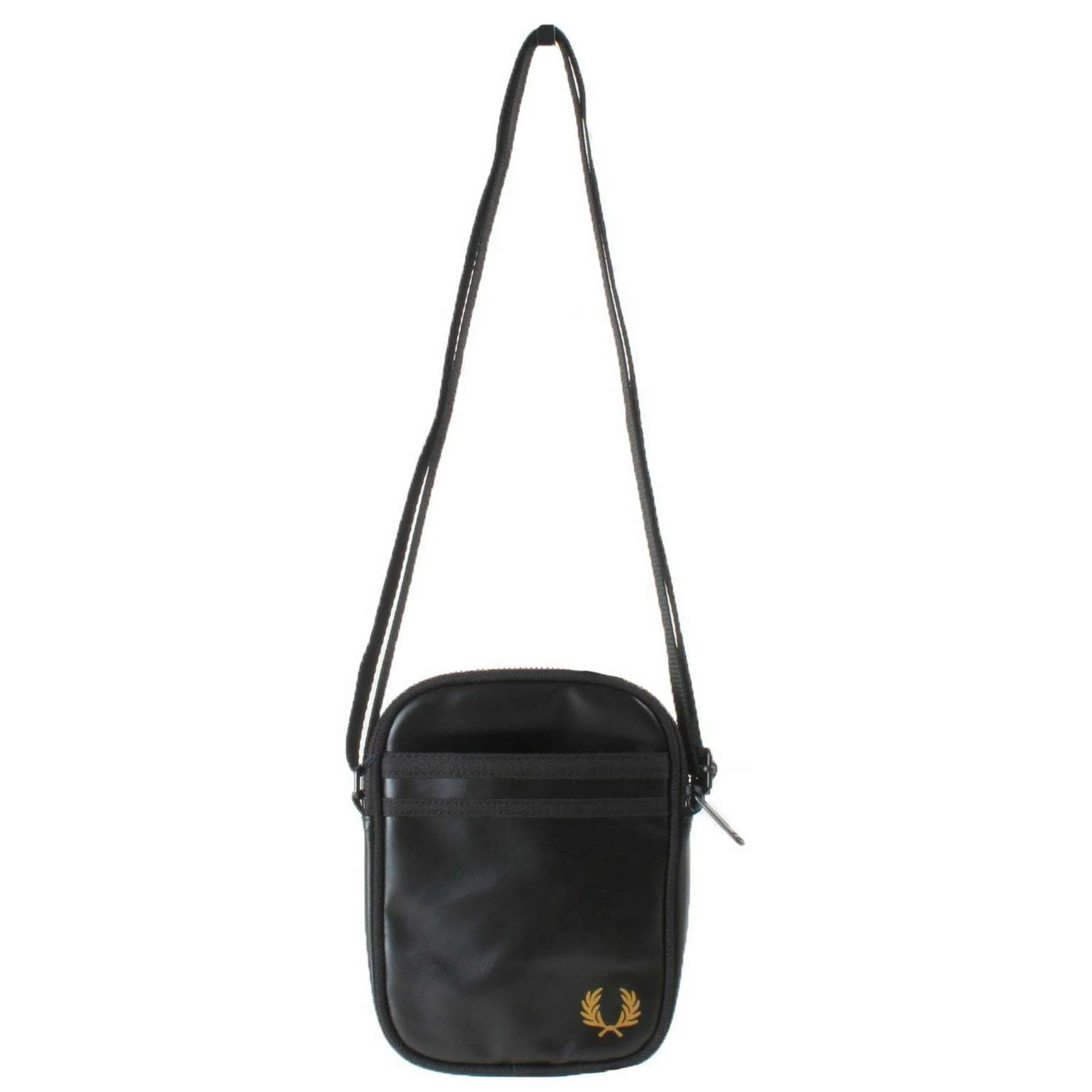 Fred Perry Tonal Classic Small Side Bag - Black/Gold - Image 2