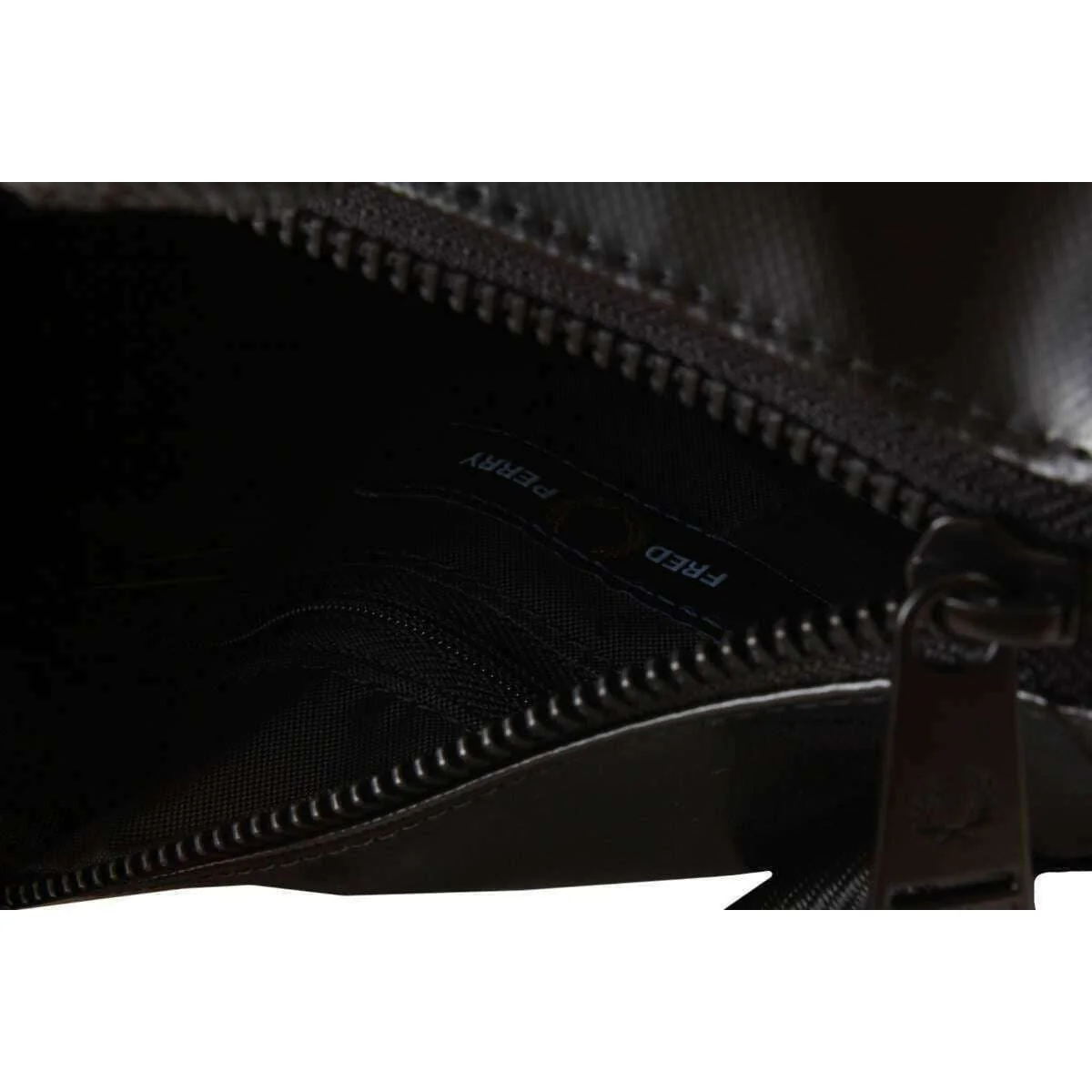 Fred Perry Tonal Mini Barrel Bag - Black/Gold - Image 5