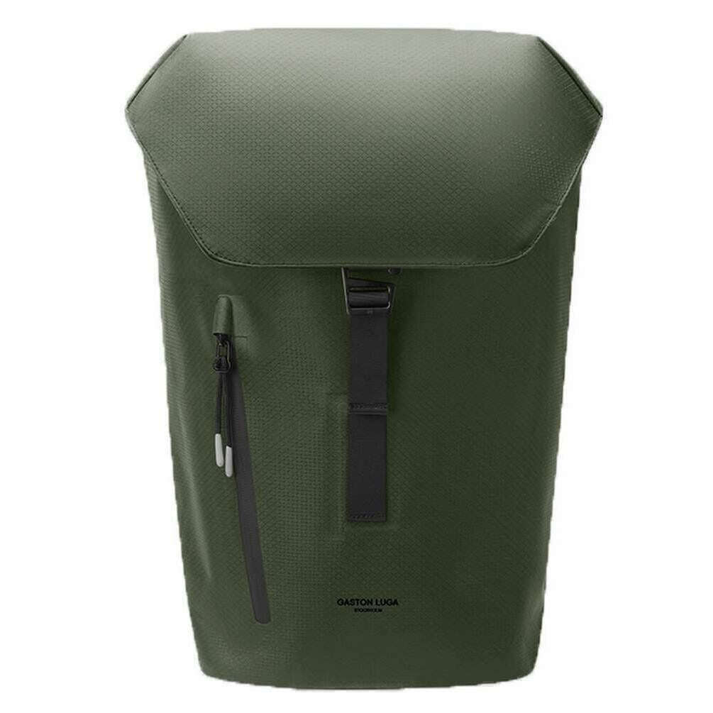 Gaston Luga Lightweight DuoSeal 14" Flap Backpack - Olive Green