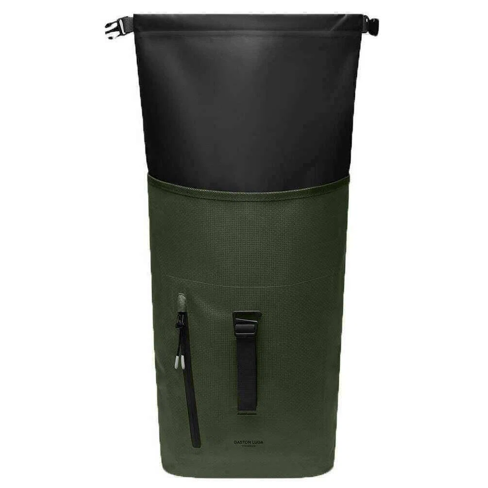 Gaston Luga Lightweight DuoSeal 14" Flap Backpack - Olive Green - Image 3