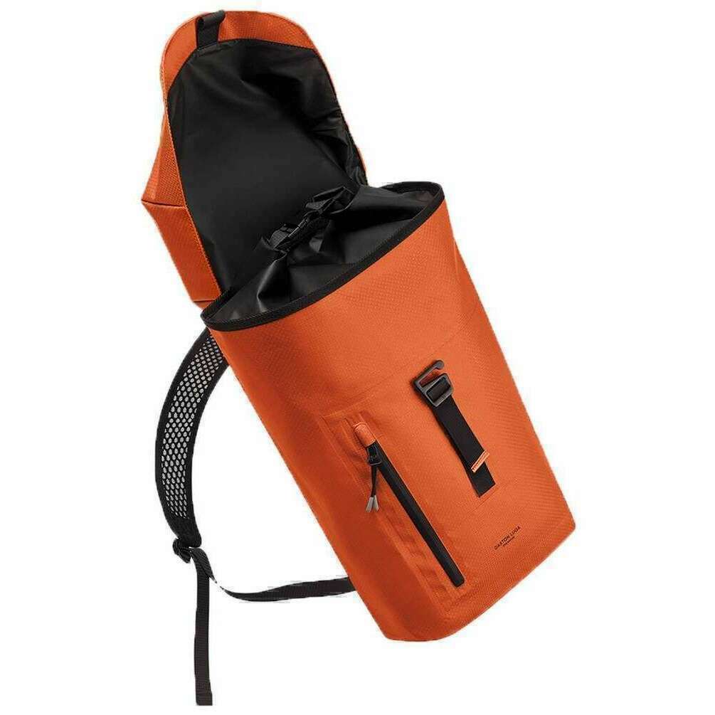 Gaston Luga Lightweight DuoSeal 14" Flap Backpack - Orange Flame - Image 3