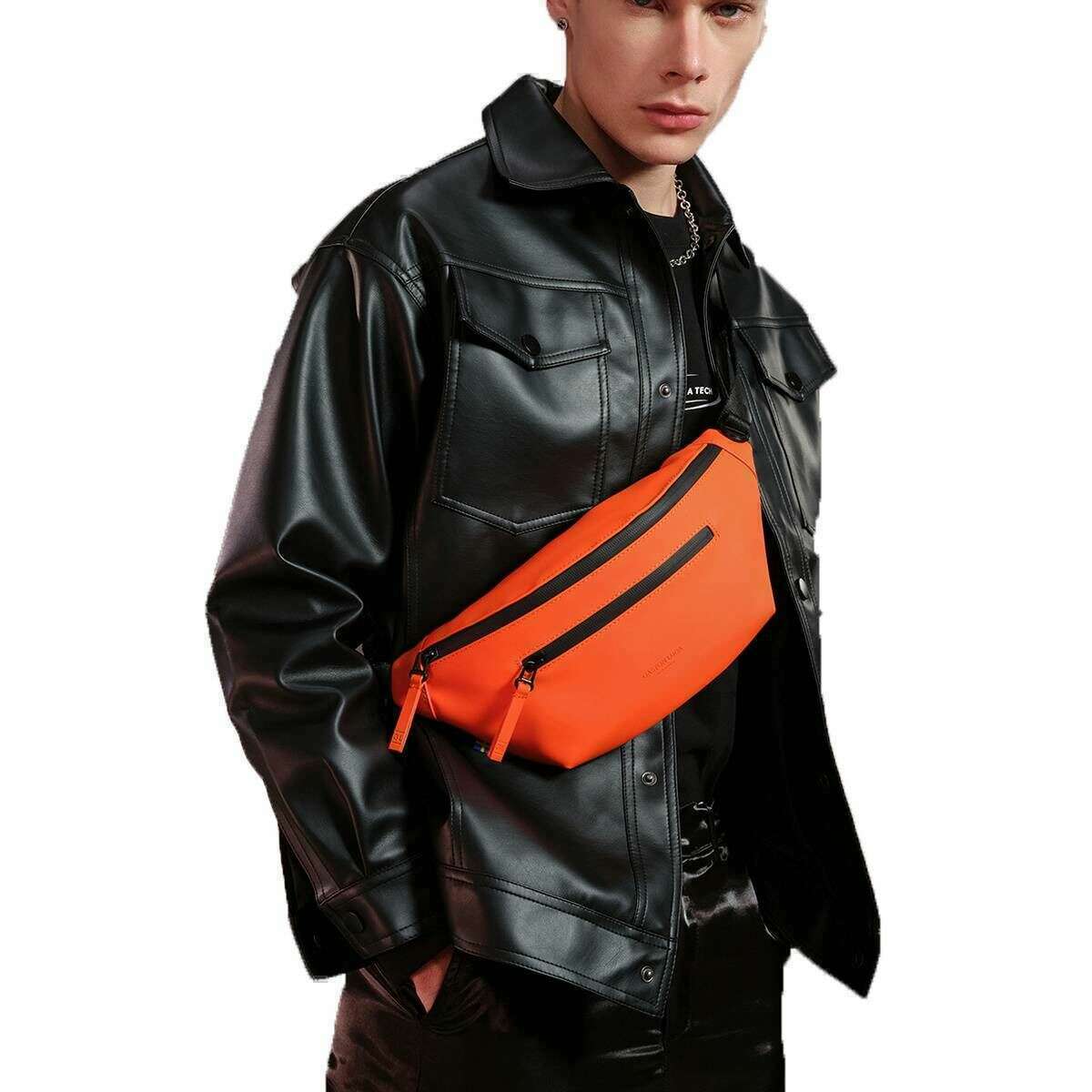 Gaston Luga Splash Bumbag - Orange Flame - Image 3