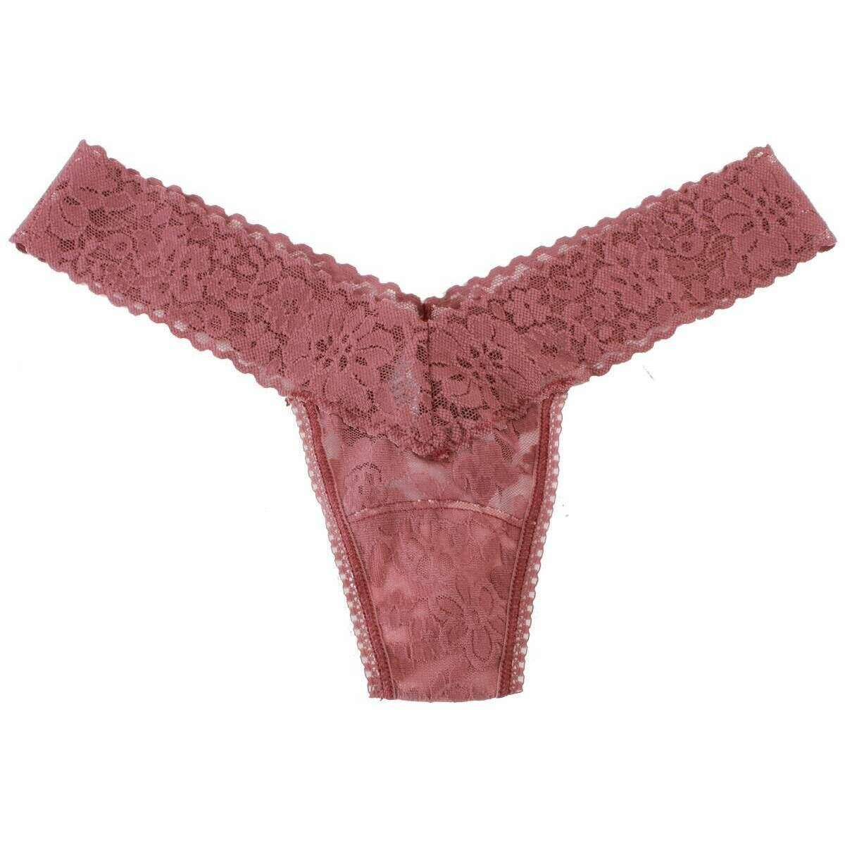 Hanky Panky Daily Lace Low Rise Thong - All Spice Brown