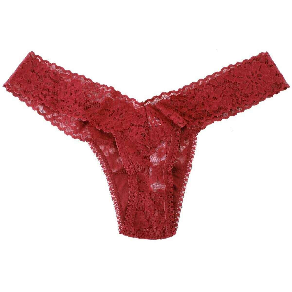 Hanky Panky Daily Lace Low Rise Thong - Lipstick Red - Image 2