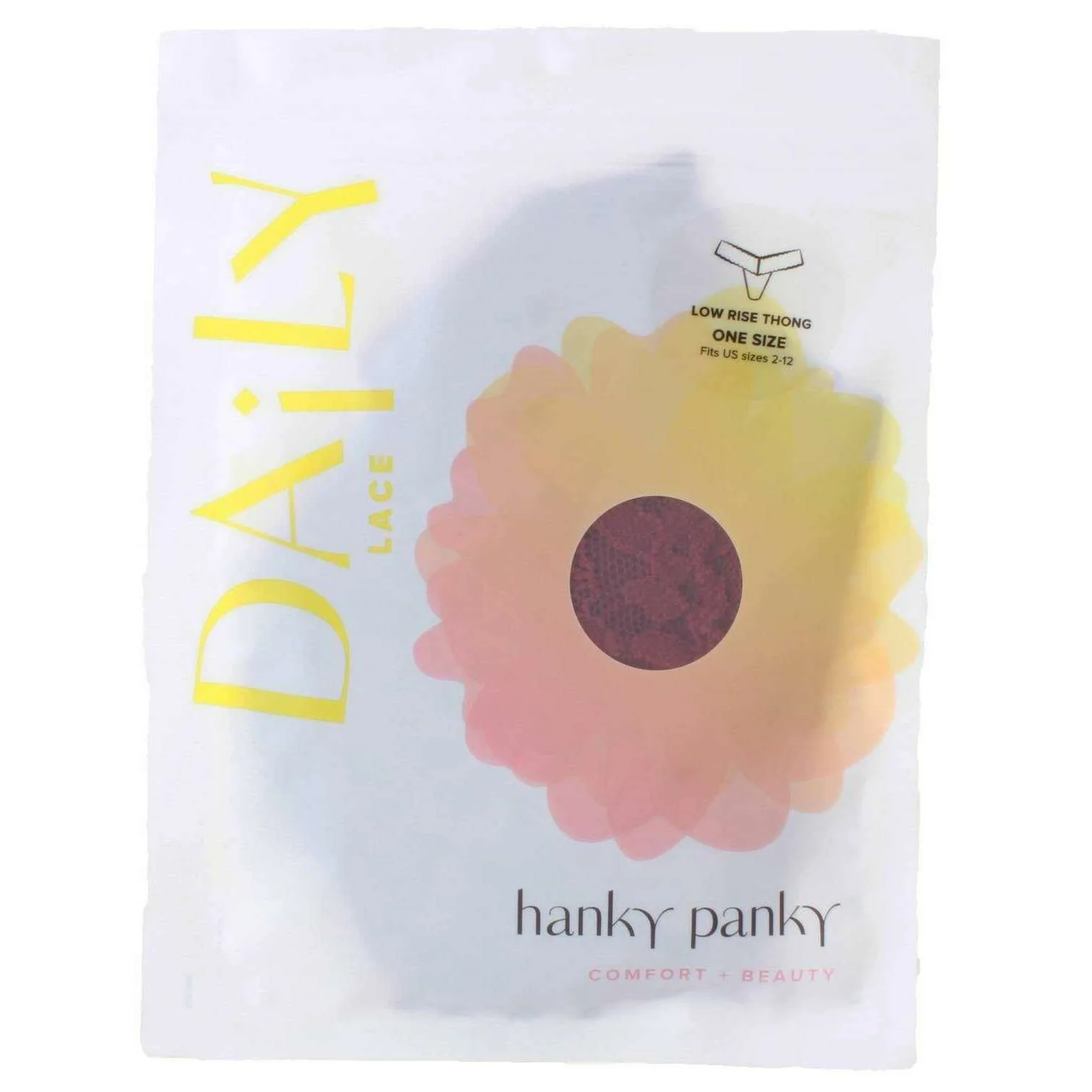 Hanky Panky Daily Lace Low Rise Thong - Lipstick Red - Image 3