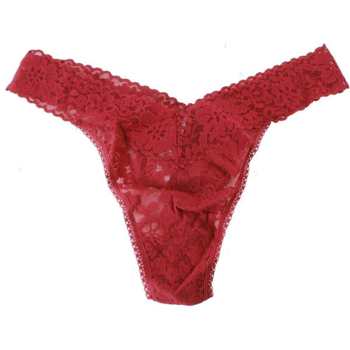 Hanky Panky Daily Lace Original Rise Thong - Lipstick Red
