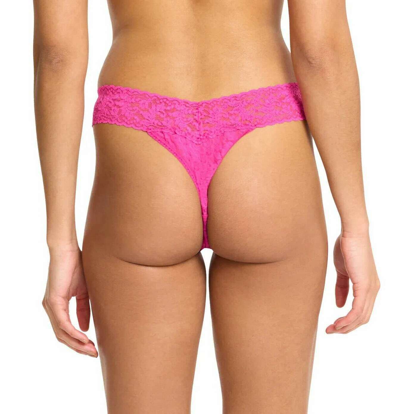 Hanky Panky Signature Lace Original Rise Thong - Marmalade Pink - Image 3
