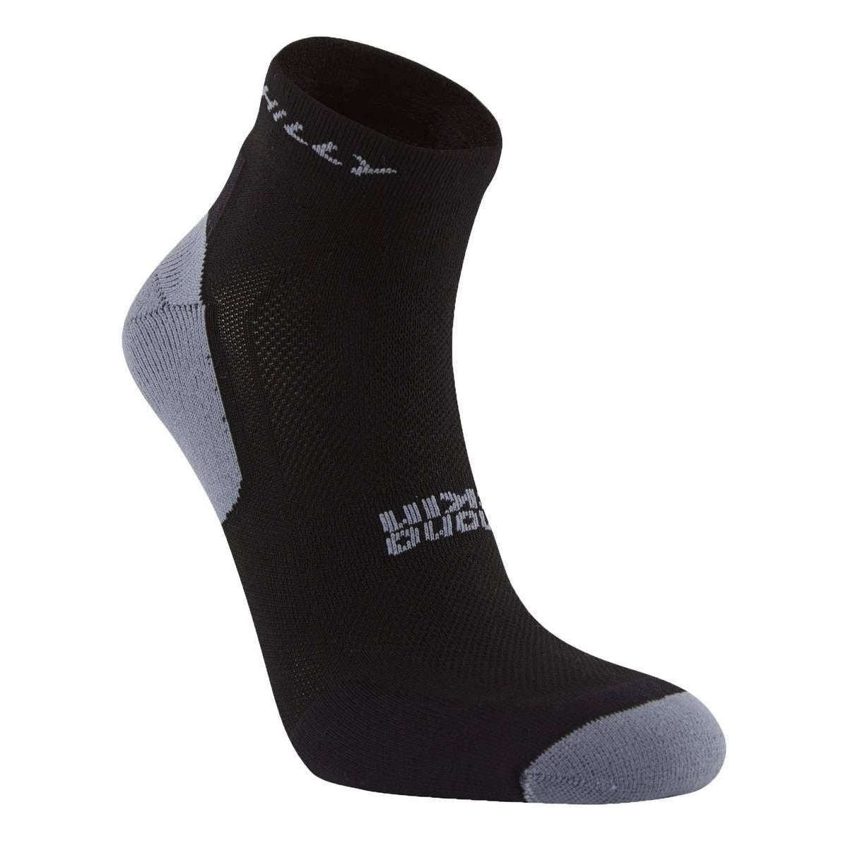 Hilly Active Quarter Min Twin Pack Socks - White/Black/Grey - Image 2