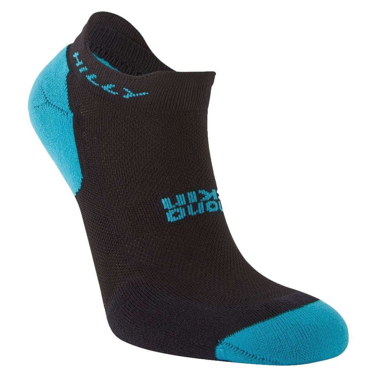 Hilly Active Socklet Min Twin Pack Socks - White/Black/Peacock - Image 2