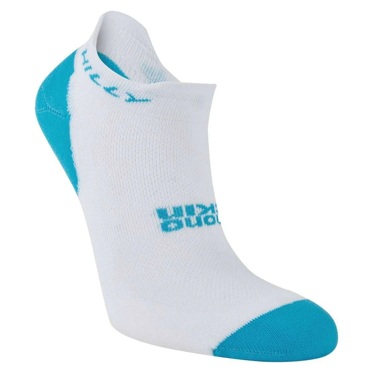 Hilly Active Socklet Min Twin Pack Socks - White/Black/Peacock - Image 4