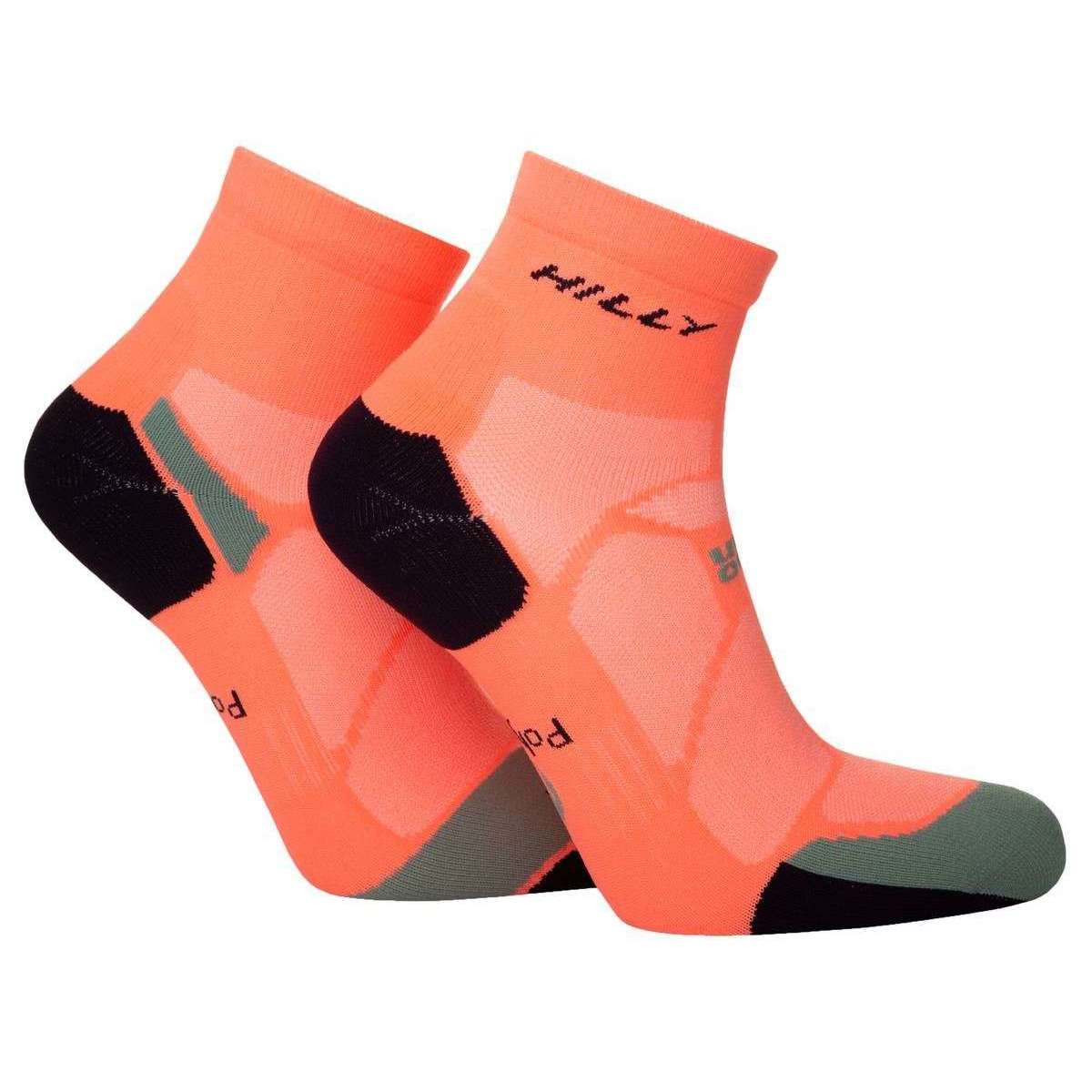 Hilly Marathon Fresh Anklet Min Socks - Neon Candy/Sage Green - Image 5