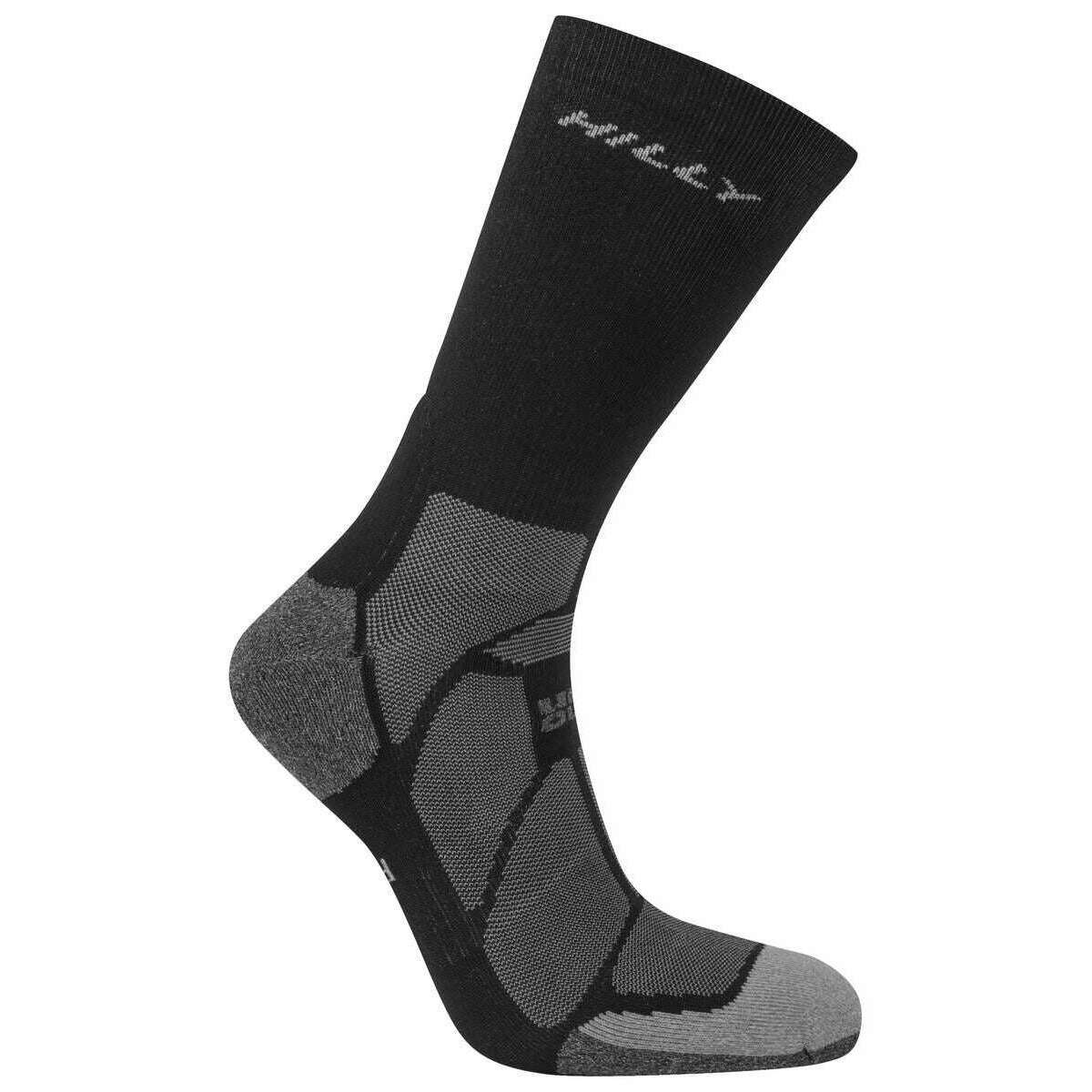 Hilly Marathon Fresh Crew Socks - Black/Grey - Image 3