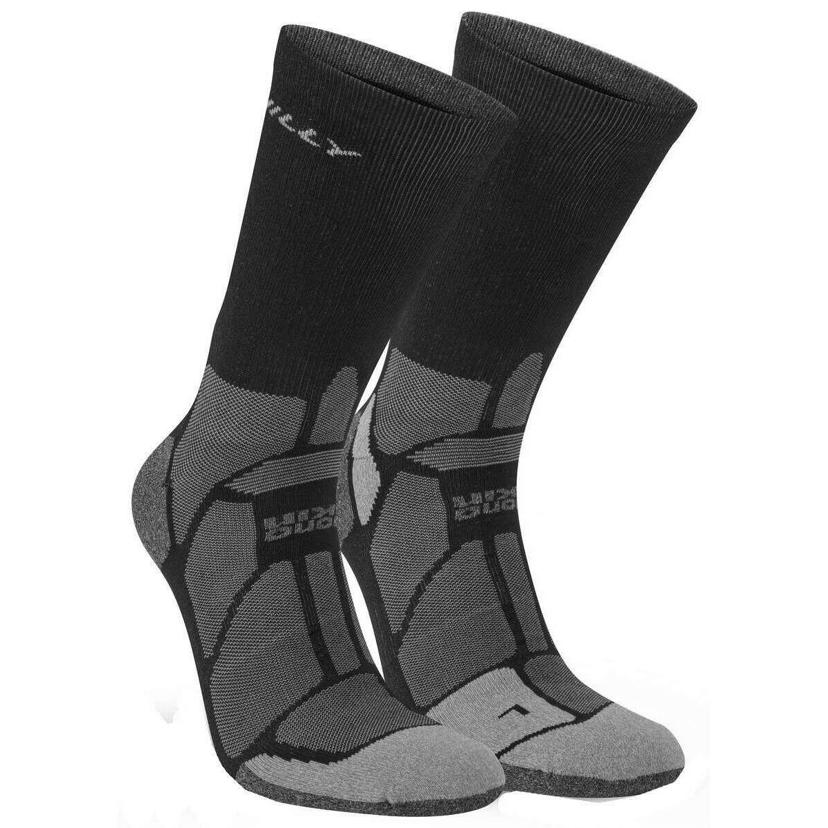 Hilly Marathon Fresh Crew Socks - Black/Grey - Image 4