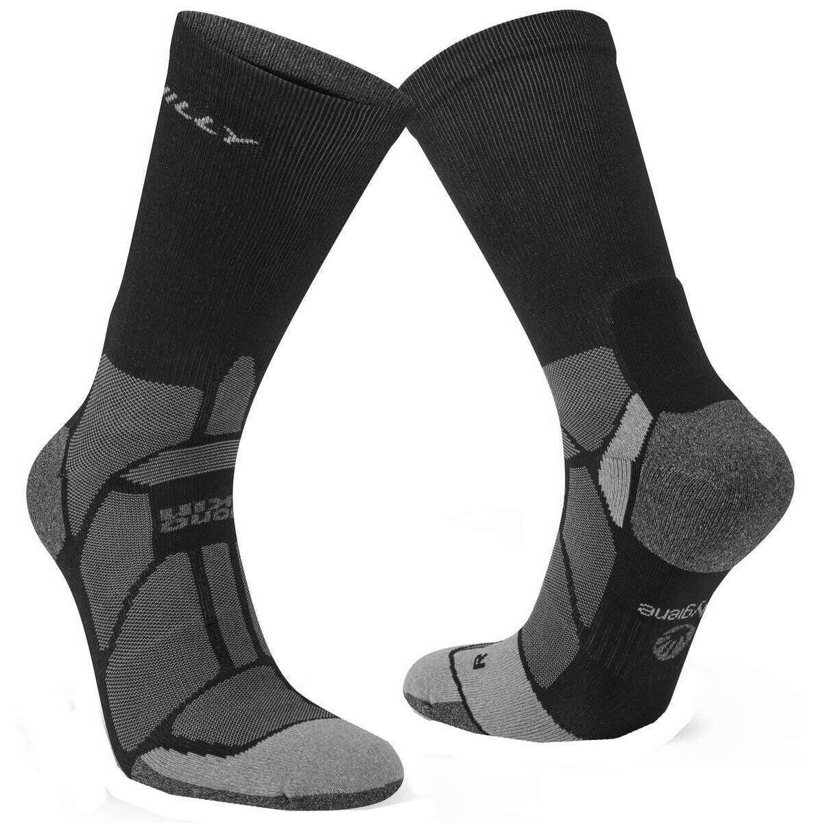 Hilly Marathon Fresh Crew Socks - Black/Grey - Image 5