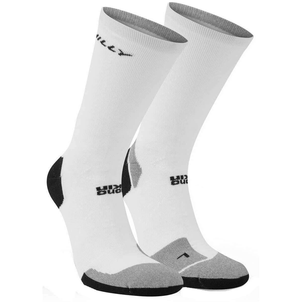 Hilly Marathon Fresh Crew Socks - White/Grey - Image 4