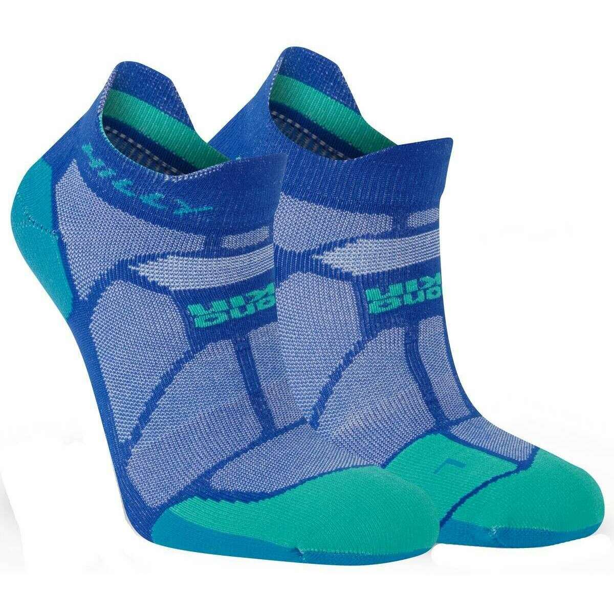 Hilly Marathon Fresh Socklets - Sapphire Blue/Teal Green - Image 4