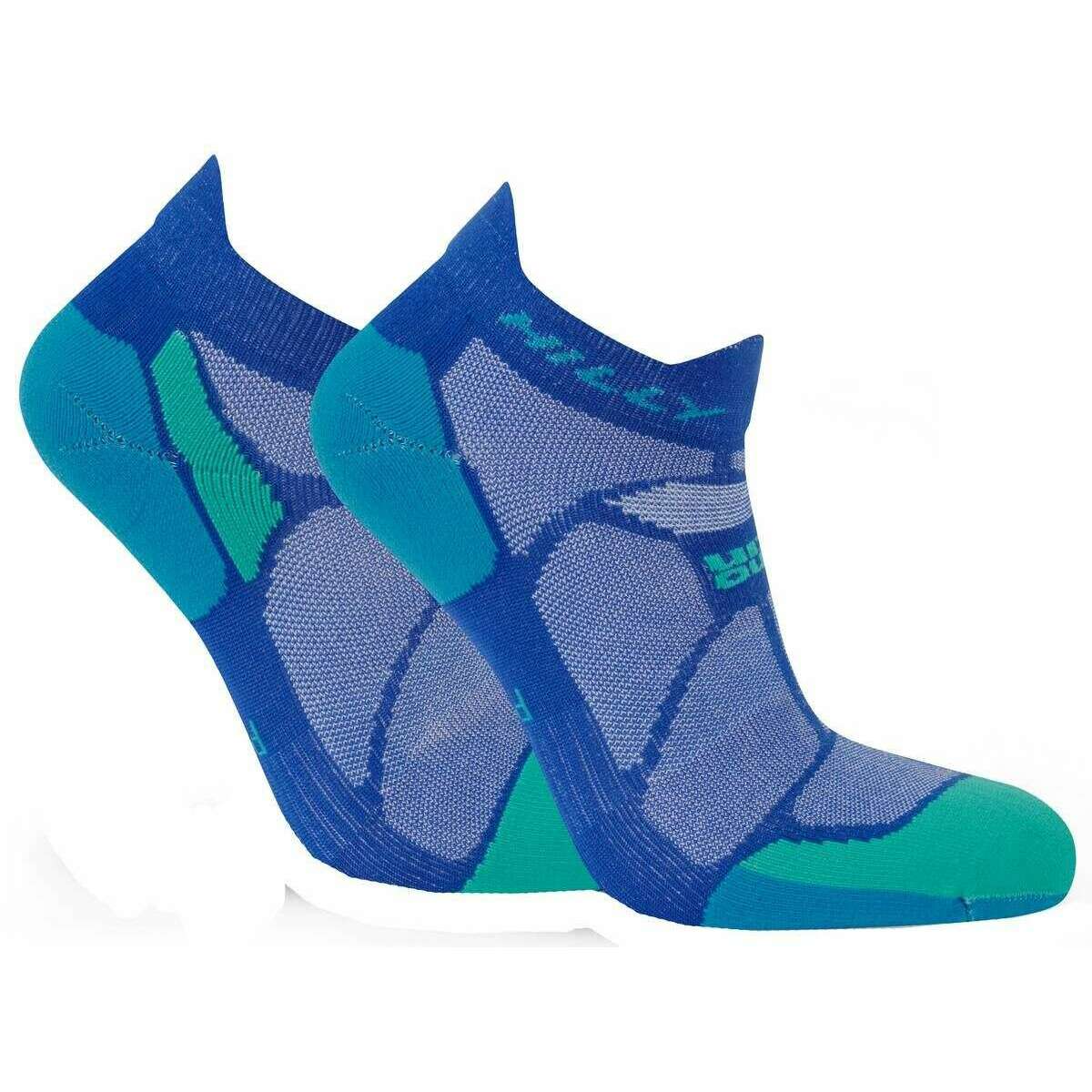 Hilly Marathon Fresh Socklets - Sapphire Blue/Teal Green - Image 6
