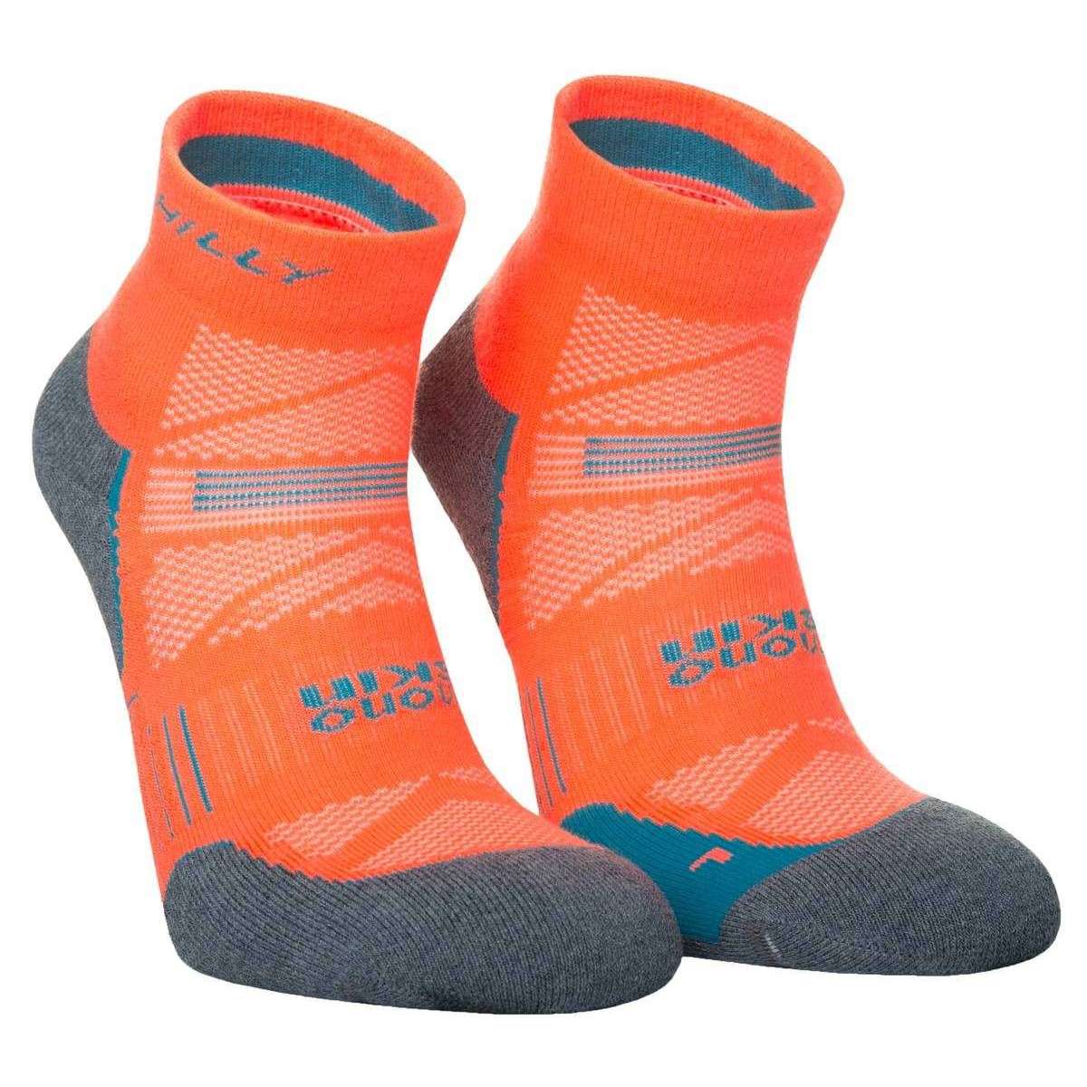 Hilly Supreme Anklet Med Socks - Neon Candy/Grey Marl - Image 4