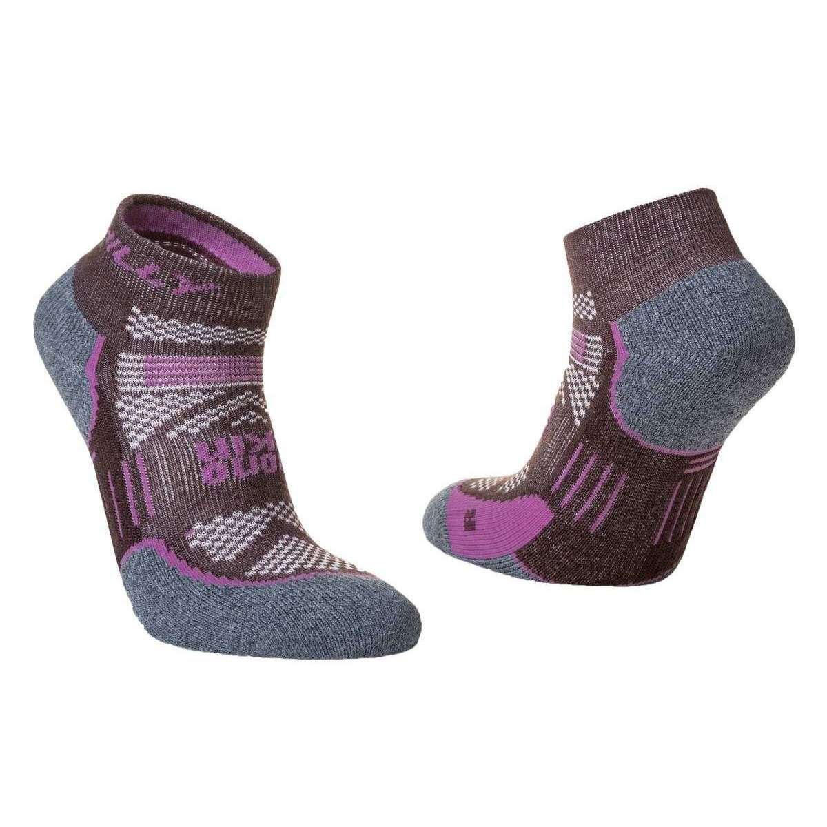 Hilly Supreme Quarter Max Socks - Cocoa/Heather - Image 3