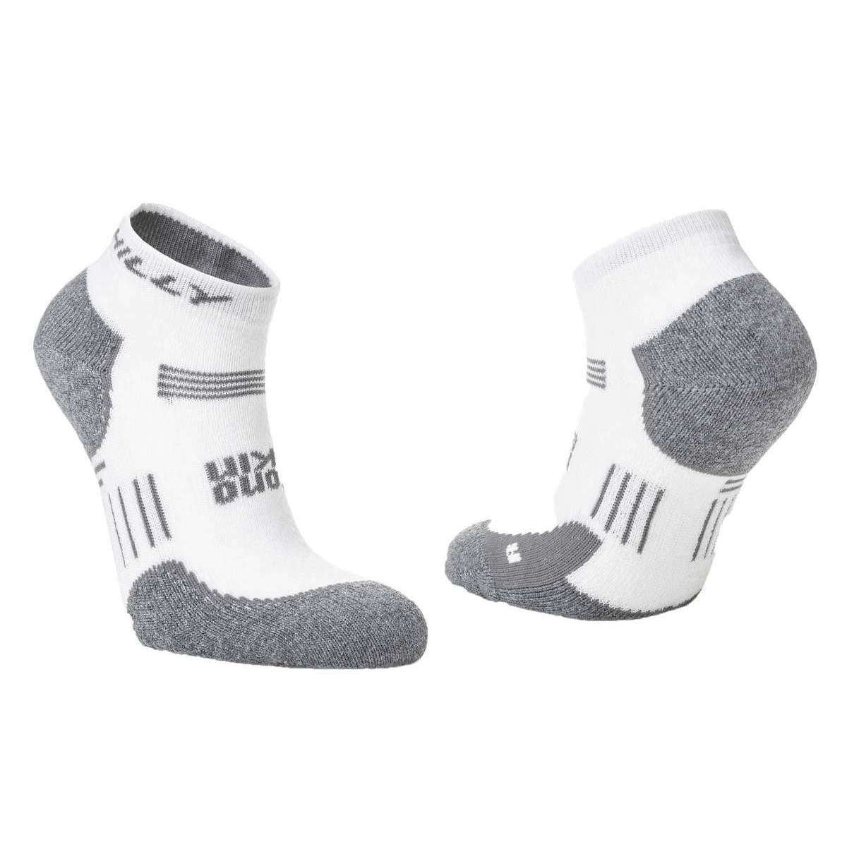 Hilly Supreme Quarter Max Socks - White/Grey Marl - Image 3