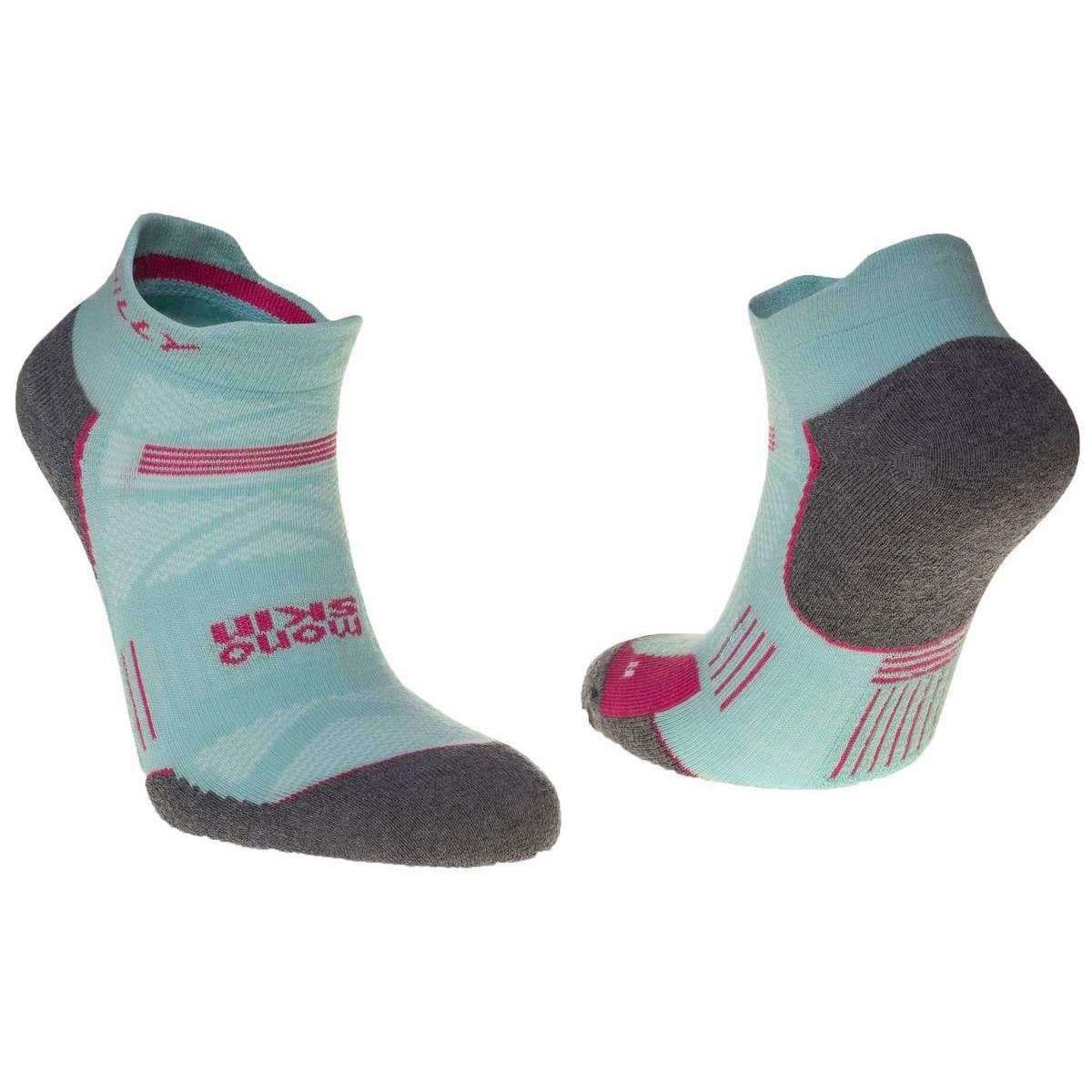 Hilly Supreme Socklet Med Socks - Aquamarine/Grey Marl - Image 3