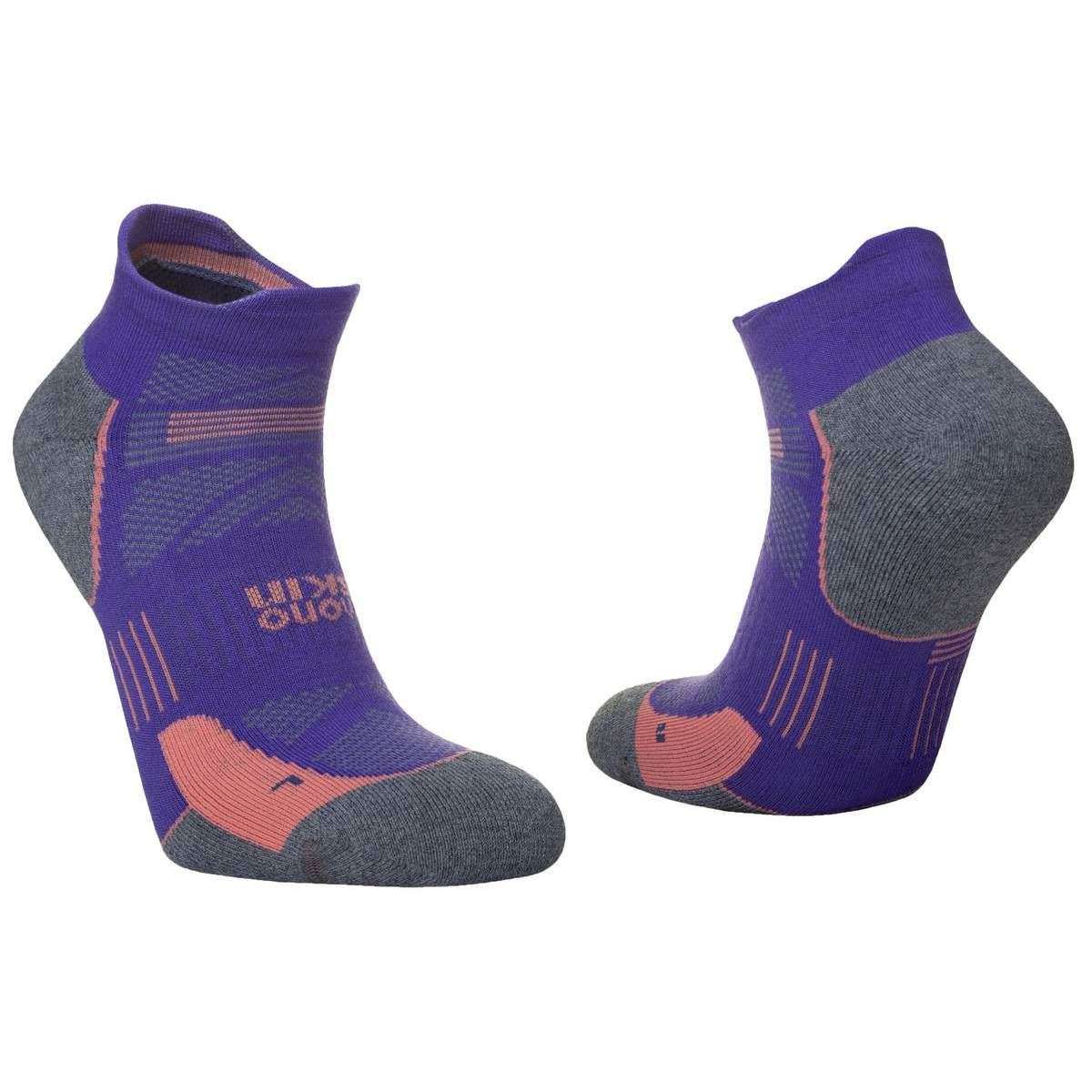 Hilly Supreme Socklet Med Socks - Plum/Grey Marl - Image 6