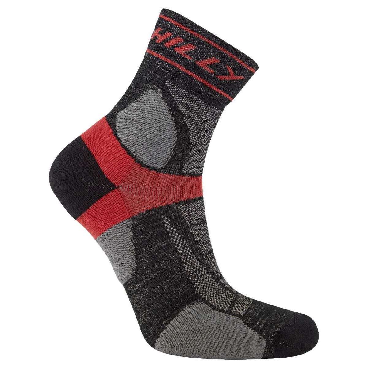 Hilly Trail Anklet Med Socks - Black/Red - Image 2