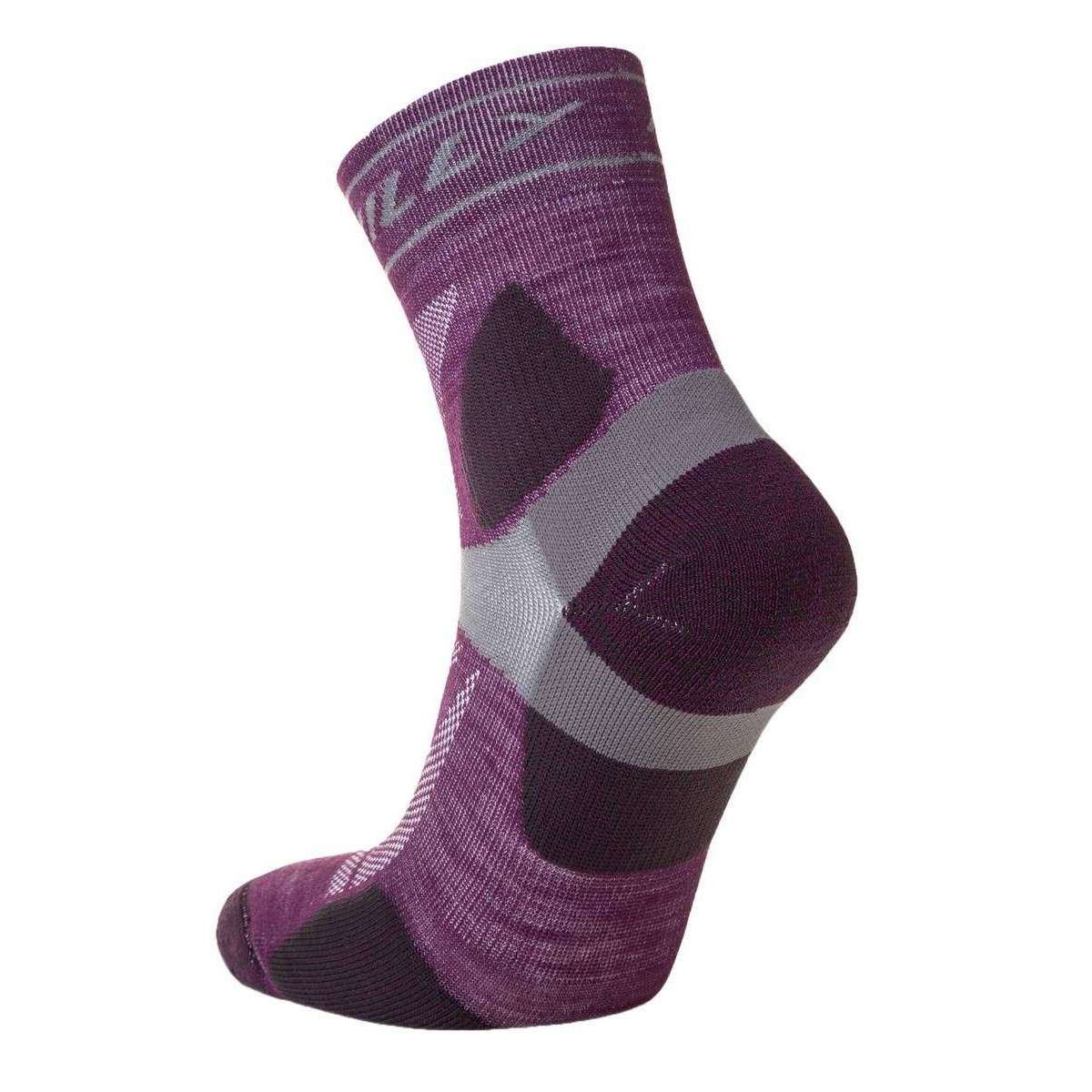Hilly Trail Anklet Med Socks - Blackberry/Grey - Image 2