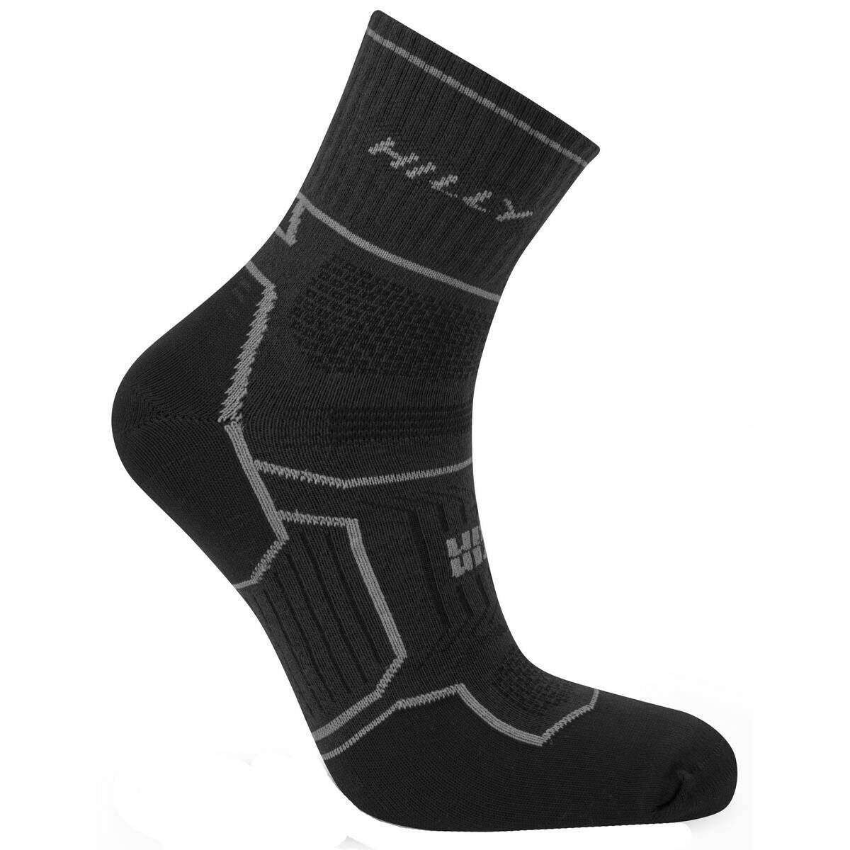 Hilly Twin Skin Anklet Socks - Black/Anthracite Grey - Image 3