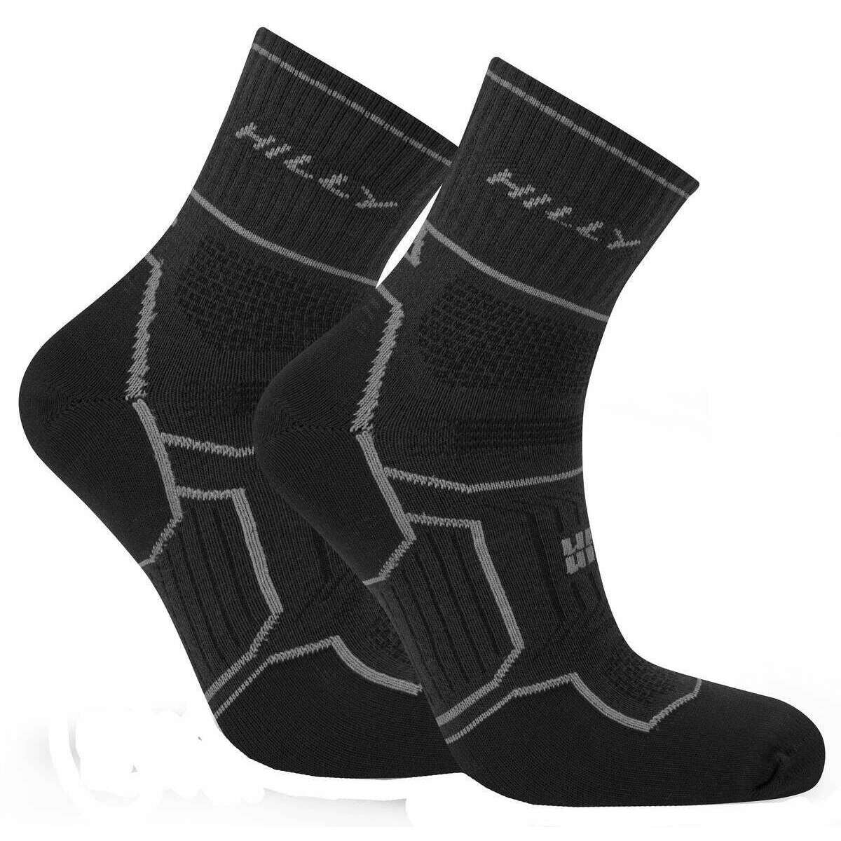 Hilly Twin Skin Anklet Socks - Black/Anthracite Grey - Image 6
