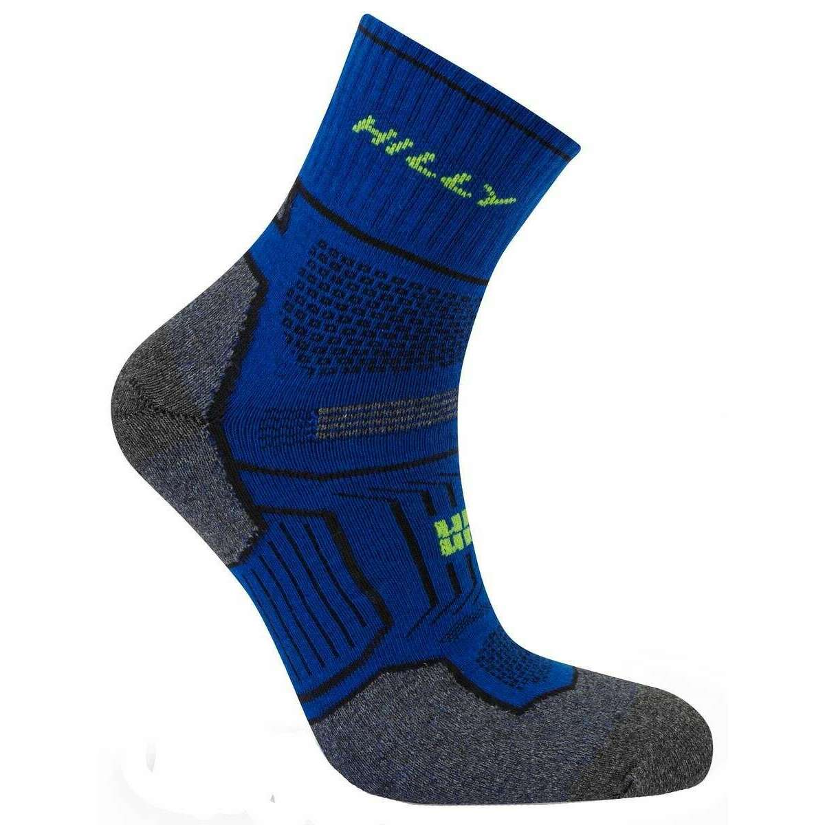 Hilly Twin Skin Anklet Socks - Cobalt Blue/Grey Marl - Image 3