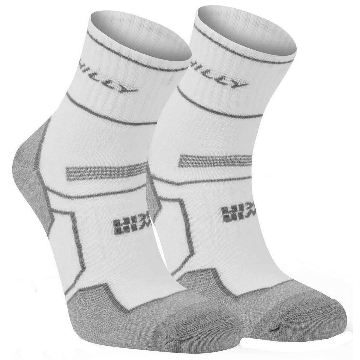 Hilly Twin Skin Anklet Socks - White/Grey Marl - Image 4