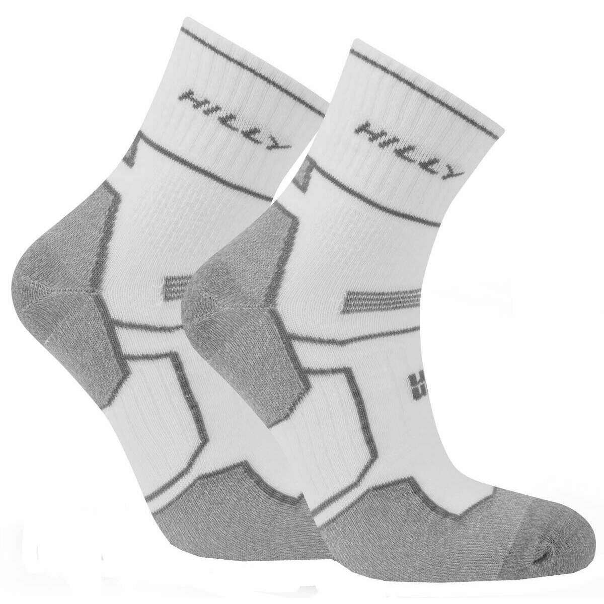 Hilly Twin Skin Anklet Socks - White/Grey Marl - Image 6