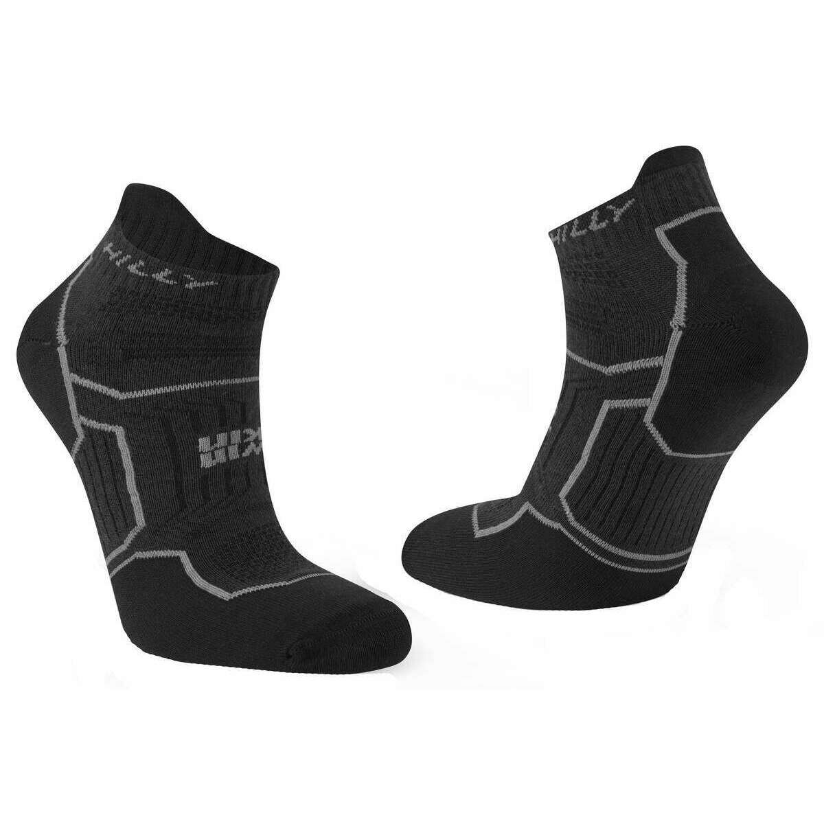 Hilly Twin Skin Socklets - Black/Anthracite Grey - Image 5